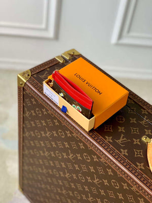 LV M12215 Louis Vuitton LV Charms Card Holder Candy Red - Default Title - View 9