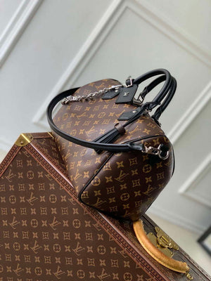 LV M12243 Louis Vuitton Speedy Soft 30 Dark Bag Monogram Black - Default Title - View 2