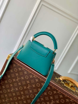 LV M12345 Louis Vuitton Capucines Mini Bag Green - Default Title - View 3