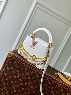 LV M12279 Louis Vuitton Capucines Mini Bag Silver Sea - Default Title - View 3