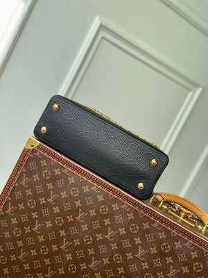 LV M12345 Louis Vuitton Capucines MM Handbag Black - Default Title - View 4