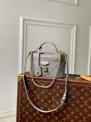 LV M12427 Louis Vuitton Vanity Chain Pouch Bag Trianon Gray - Default Title - View 1