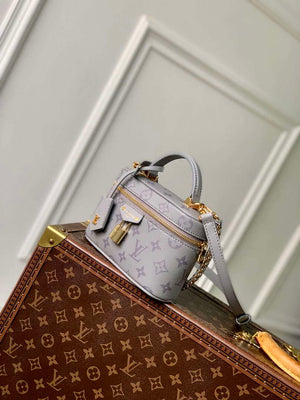 LV M12427 Louis Vuitton Vanity Chain Pouch Bag Trianon Gray - Default Title - View 7