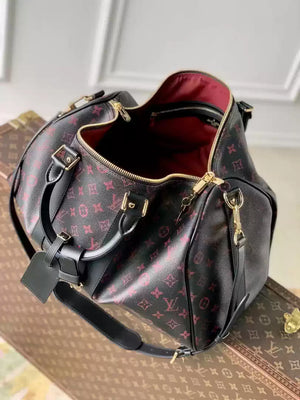 LV M12441 Louis Vuitton Keepall Bandouliere 45 Travel Bag Monogram Tomette coated canvas - Default Title - View 9