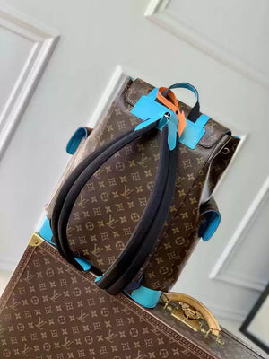 LV M12729 Louis Vuitton Christopher MM Backpack Monogram Macassar canvas - Default Title - View 3
