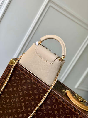 LV M12751 Louis Vuitton Capucines Mini Bag Apricot - Default Title - View 4