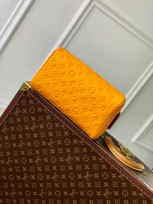 LV M12863 Louis Vuitton Locker Dopp Kit Monogram Taurillon Yellow - Default Title - View 4