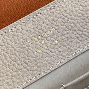 LV M12956 Louis Vuitton Capucines MM Bag Taurillon leather Galet Gray - Default Title - View 8