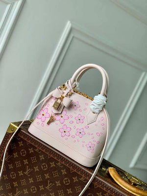 LV M13104 Louis Vuitton LV x TM Alma BB Handbag Cheeky Pink - Default Title - View 1