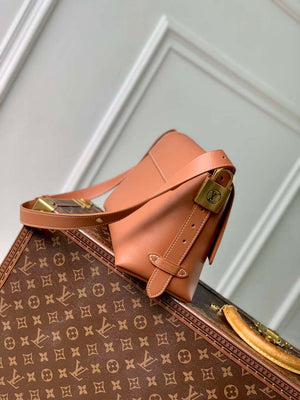LV M13151 Louis Vuitton Low Key Messenger Bag Cognac Brown - Default Title - View 3