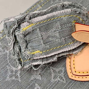 LV M13189 Louis Vuitton OnTheGo MM Bag Washed Gray - Default Title - View 5
