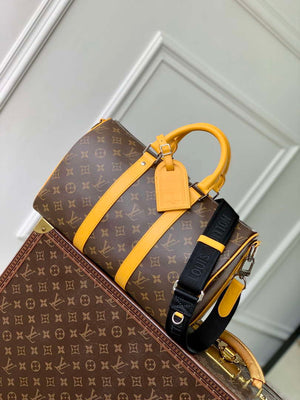 LV M13201 Louis Vuitton Keepall Bandouliere 35 Monogram Yellow - Default Title - View 1