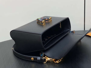 LV M13243 Louis Vuitton LV x TM Twist MM Slim Epi Leather Black - Default Title - View 8
