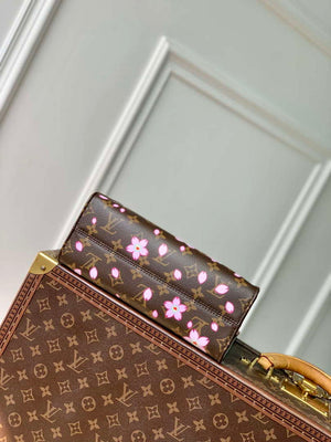 LV M13269 Louis Vuitton LV x TM OnTheGo PM Handbag Sakura Brown - Default Title - View 4