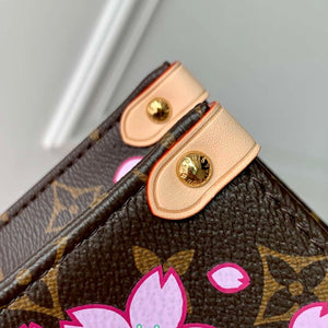 LV M13269 Louis Vuitton LV x TM OnTheGo PM Handbag Sakura Brown - Default Title - View 7