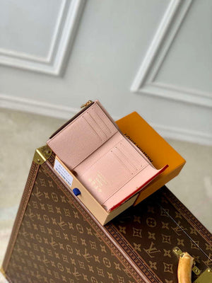 LV M13427 Louis Vuitton LV x TM Victorine Wallet Sakura Brown - Default Title - View 9