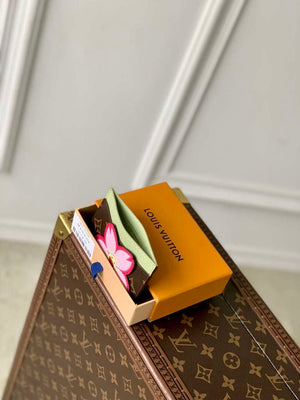 LV M13429 Louis Vuitton LV x TM Card Holder Sakura Brown - Default Title - View 9