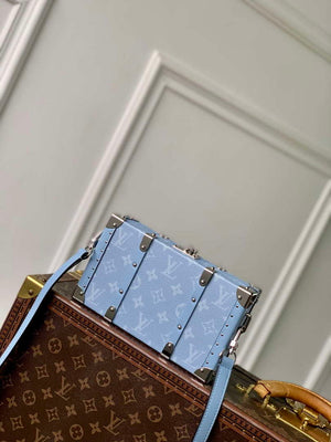 LV M13562 Louis Vuitton Wallet Trunk Taigarama Denim Blue - Default Title - View 3