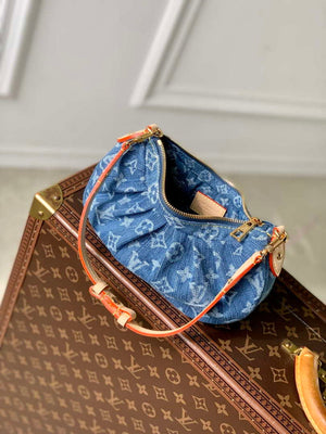 LV M13571 Louis Vuitton Pochette Valley Bag Denim Blue - Default Title - View 9