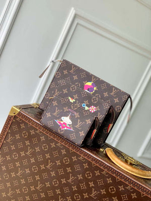 LV M13762 Louis Vuitton LV x TM Trio Toiletry Pouch Monogram - Default Title - View 1