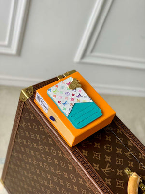 LV M14171 Louis Vuitton LV x TM Romy Card Holder Blue - Default Title - View 3