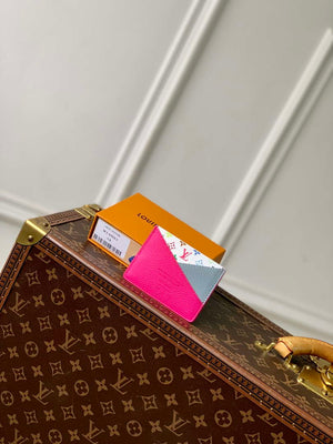 LV M14155 Louis Vuitton LV x TM Romy Card Holder Pink - Default Title - View 1