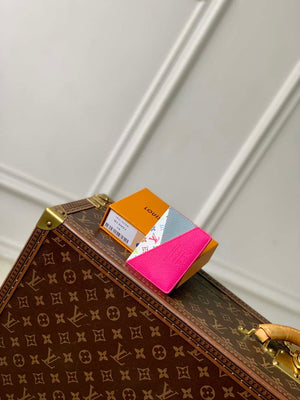 LV M14155 Louis Vuitton LV x TM Romy Card Holder Pink - Default Title - View 3