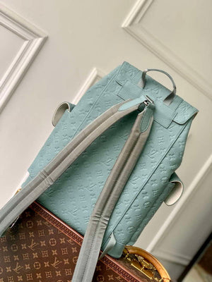 LV M13863 Louis Vuitton Christopher MM Backpack Misty Lake Green - Default Title - View 3