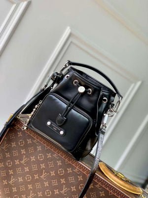 LV M13985 Louis Vuitton No¨¦ Cargo Small Bucket-style Bag Black - Default Title - View 1