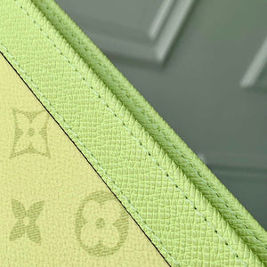 LV M14011 Louis Vuitton Pochette Voyage MM Bag Lemon Green - Default Title - View 5