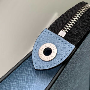 LV M14011 Louis Vuitton Pochette Voyage MM Bag Sky Blue - Default Title - View 7