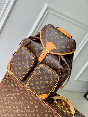 LV M14015 Louis Vuitton Montsouris Cargo Backpack Monogram - Default Title - View 1