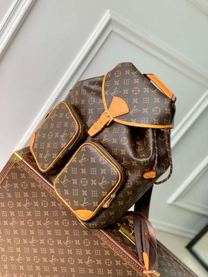 LV M14015 Louis Vuitton Montsouris Cargo Backpack Monogram - Default Title - View 2