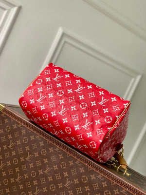 LV M14067 Louis Vuitton Speedy P9 Bandoulière 30 Bag Ostrich Red - Default Title - View 4