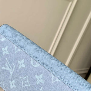 LV M14110 Louis Vuitton Brazza Wallet Taigarama Blue - Default Title - View 3