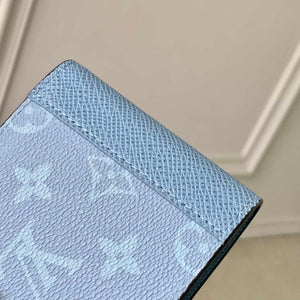 LV M14111 Louis Vuitton Multiple Wallet Taigarama Blue - Default Title - View 4