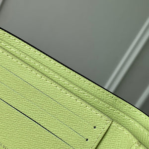 LV M14111 Louis Vuitton Multiple Wallet Taigarama Lemon Yellow - Default Title - View 7