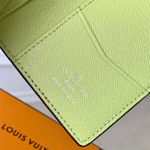 LV M14113 Louis Vuitton Pocket Organizer Taigarama Lemon Yellow - Default Title - View 8