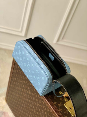 LV M14125 Louis Vuitton Dopp Kit Taigarama Blue - Default Title - View 9