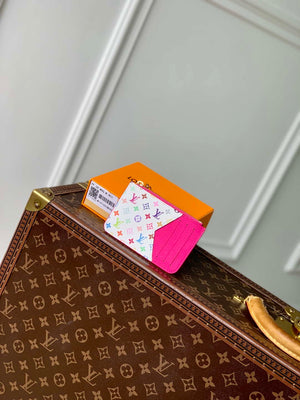 LV M14155 Louis Vuitton LV x TM Romy Card Holder Rose Red - Default Title - View 1