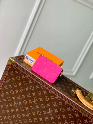 LV M14155 Louis Vuitton LV x TM Romy Card Holder Rose Red - Default Title - View 2