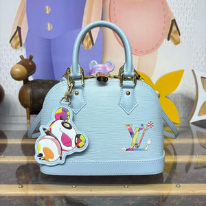 LV M14197 Louis Vuitton LV x TM Alma BB Handbag Washed Blue - Default Title - View 1