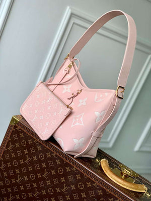 LV M14209 Louis Vuitton CarryAll PM Bicolor Monogram Empreinte Leather Pink - Default Title - View 2