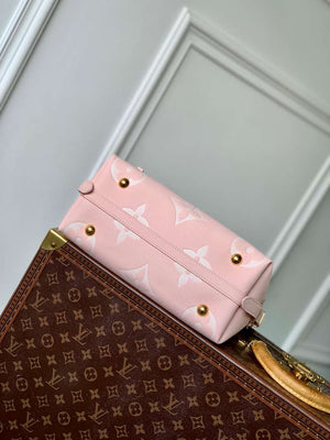 LV M14209 Louis Vuitton CarryAll PM Bicolor Monogram Empreinte Leather Pink - Default Title - View 4