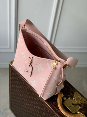 LV M14209 Louis Vuitton CarryAll PM Bicolor Monogram Empreinte Leather Pink - Default Title - View 9