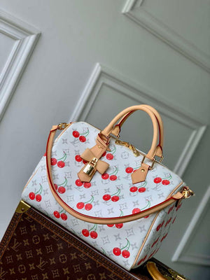 LV M14238 Louis Vuitton LV x TM Speedy Soft Bandouliere 30 Bag White - Default Title - View 1