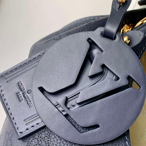 LV M14310 Louis Vuitton Carmel Mahina calfskin Handbag Navy blue - Default Title - View 5