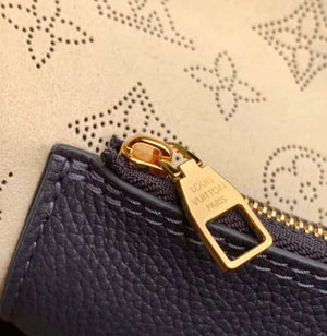 LV M14310 Louis Vuitton Carmel Mahina calfskin Handbag Navy blue - Default Title - View 7