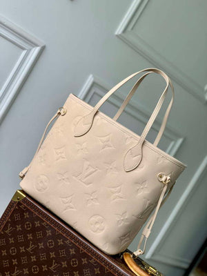 LV M14319 Louis Vuitton Neverfull MM Bag Sand - Default Title - View 1