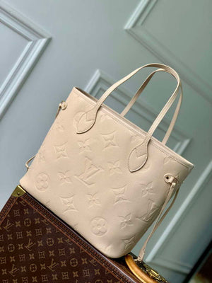LV M14319 Louis Vuitton Neverfull MM Bag Sand - Default Title - View 3